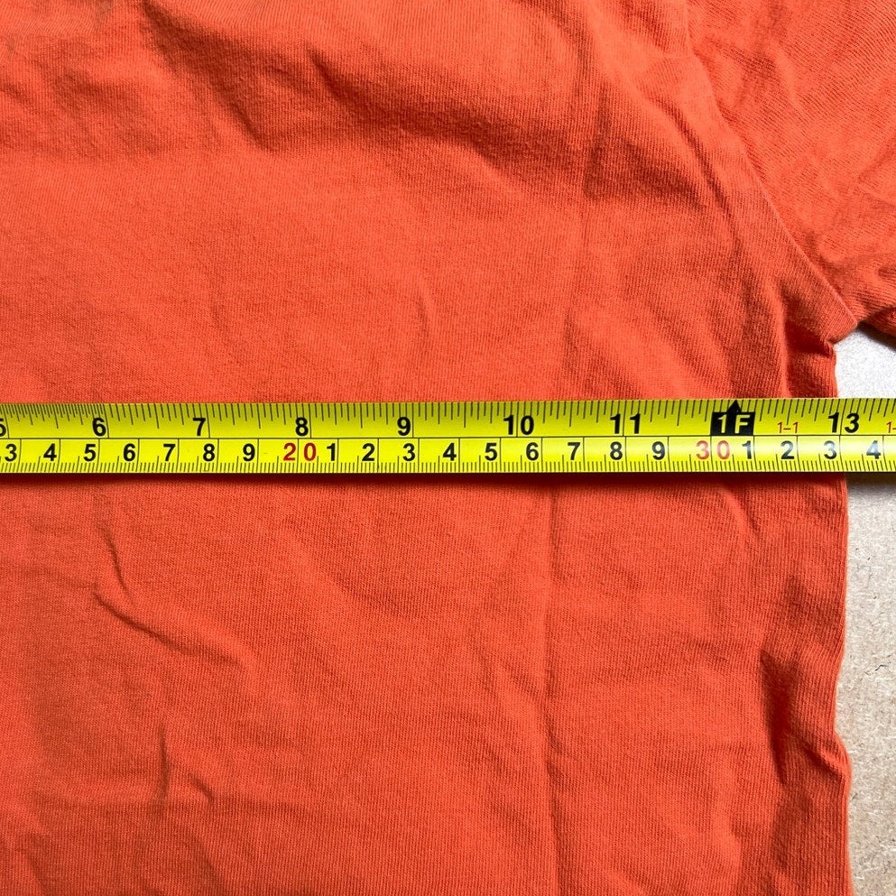 Mini Boden 6-7Y Boys Orange Cricket Graphic T-Shirt