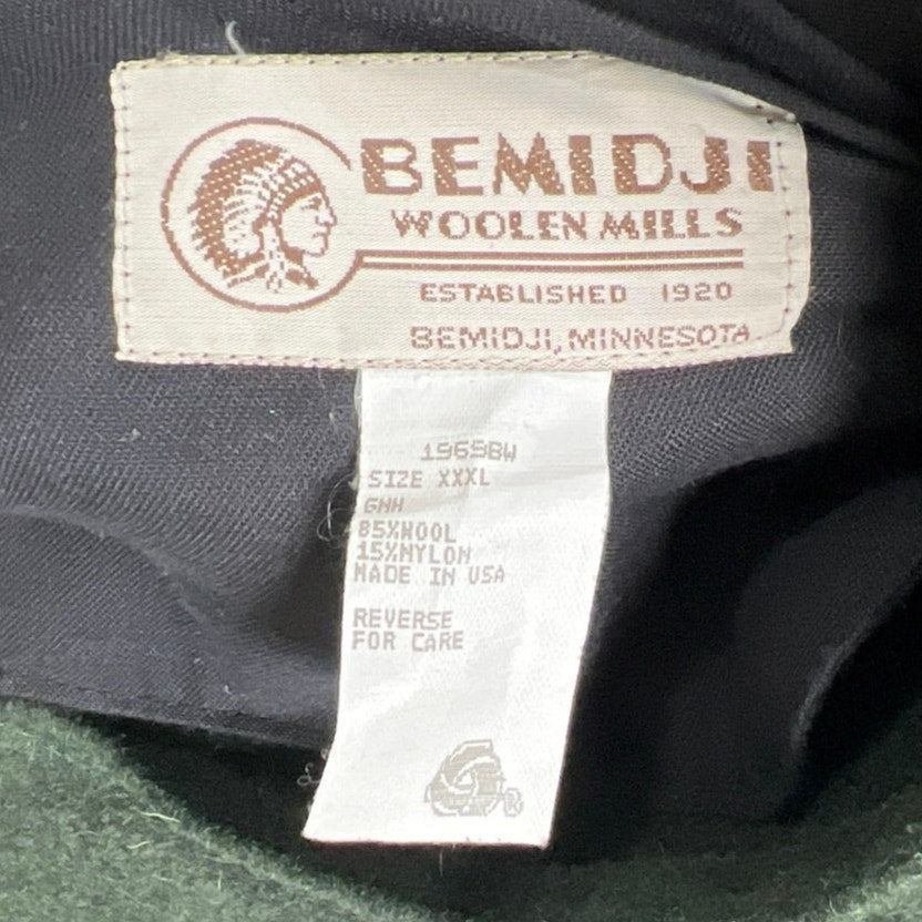 Vintage Bemidji Woolen Mills 3XL Overalls Gear Bib Green Men’s