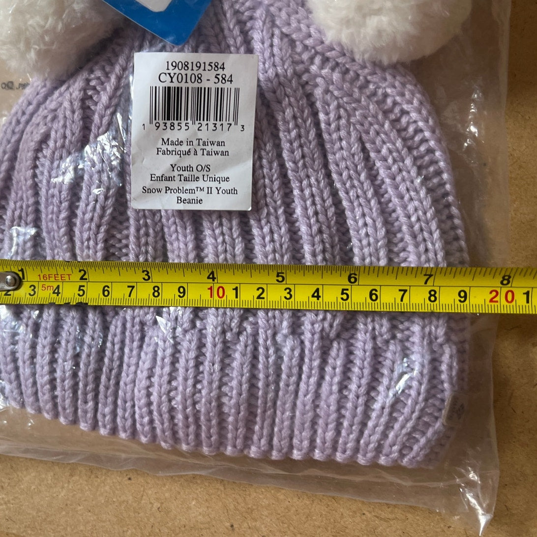 NWT Columbia Girl Youth Purple Knitted Hat