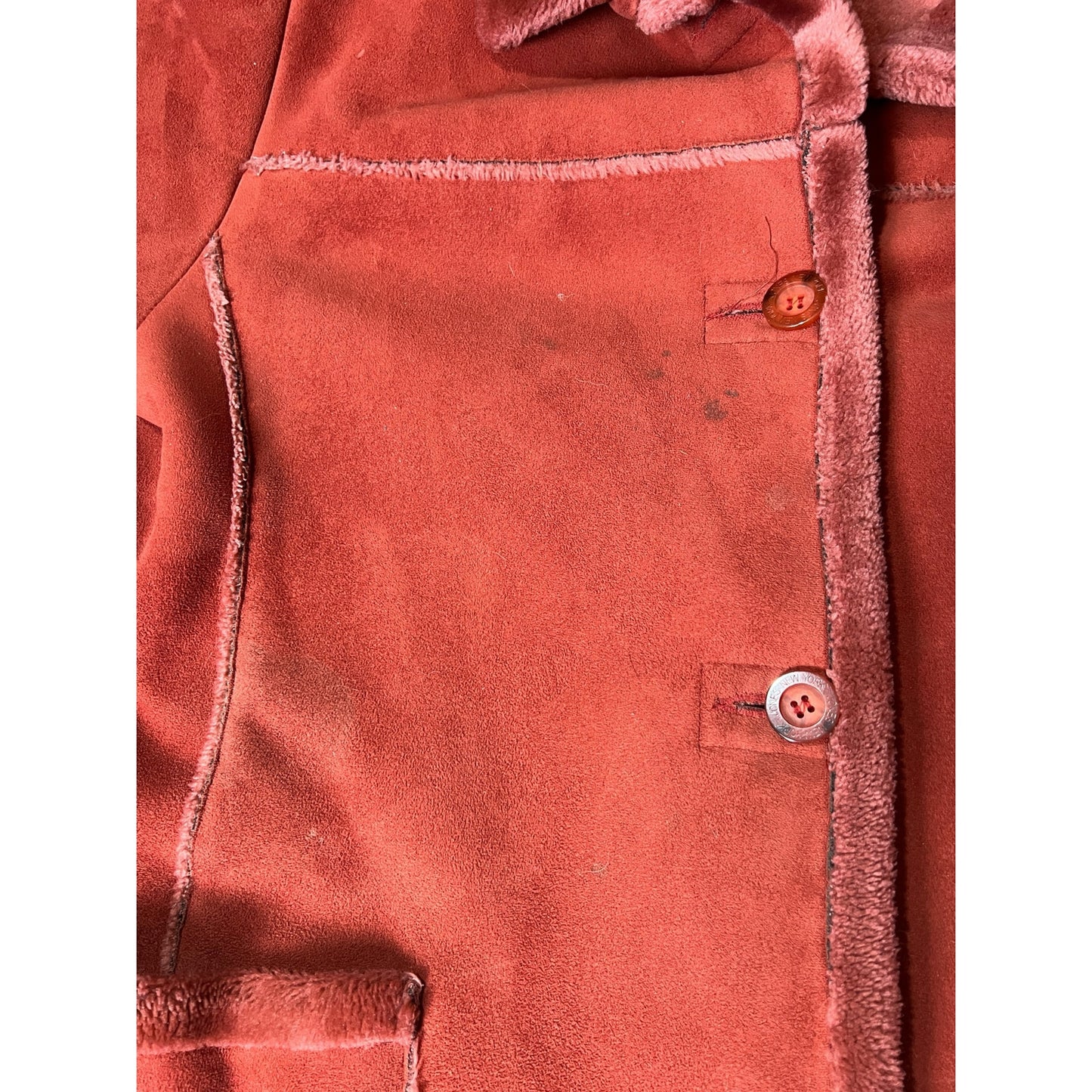 Jones New York Red Women Button Up Coat Size XL