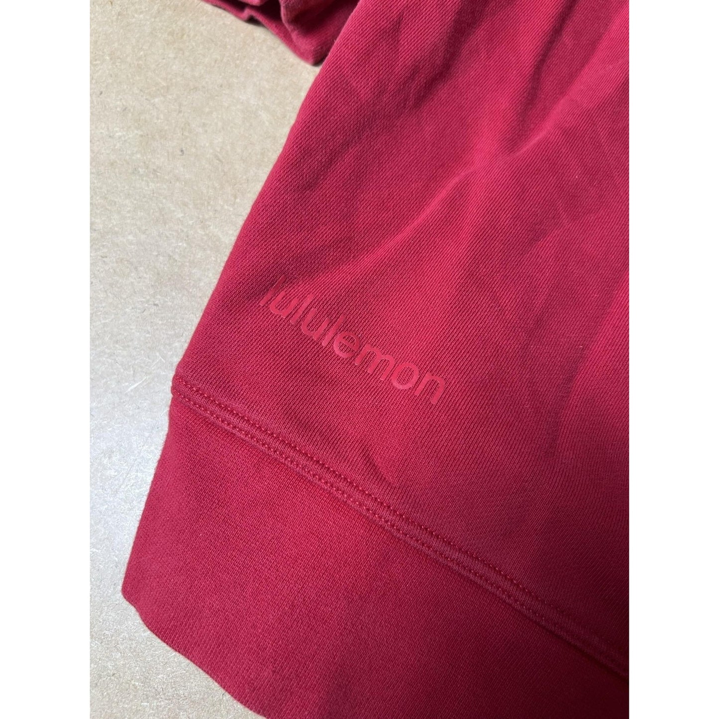 Sweater Unisex XL Red Pullover Crew Neck Cotton Blend Fleece Relaxed Casual
