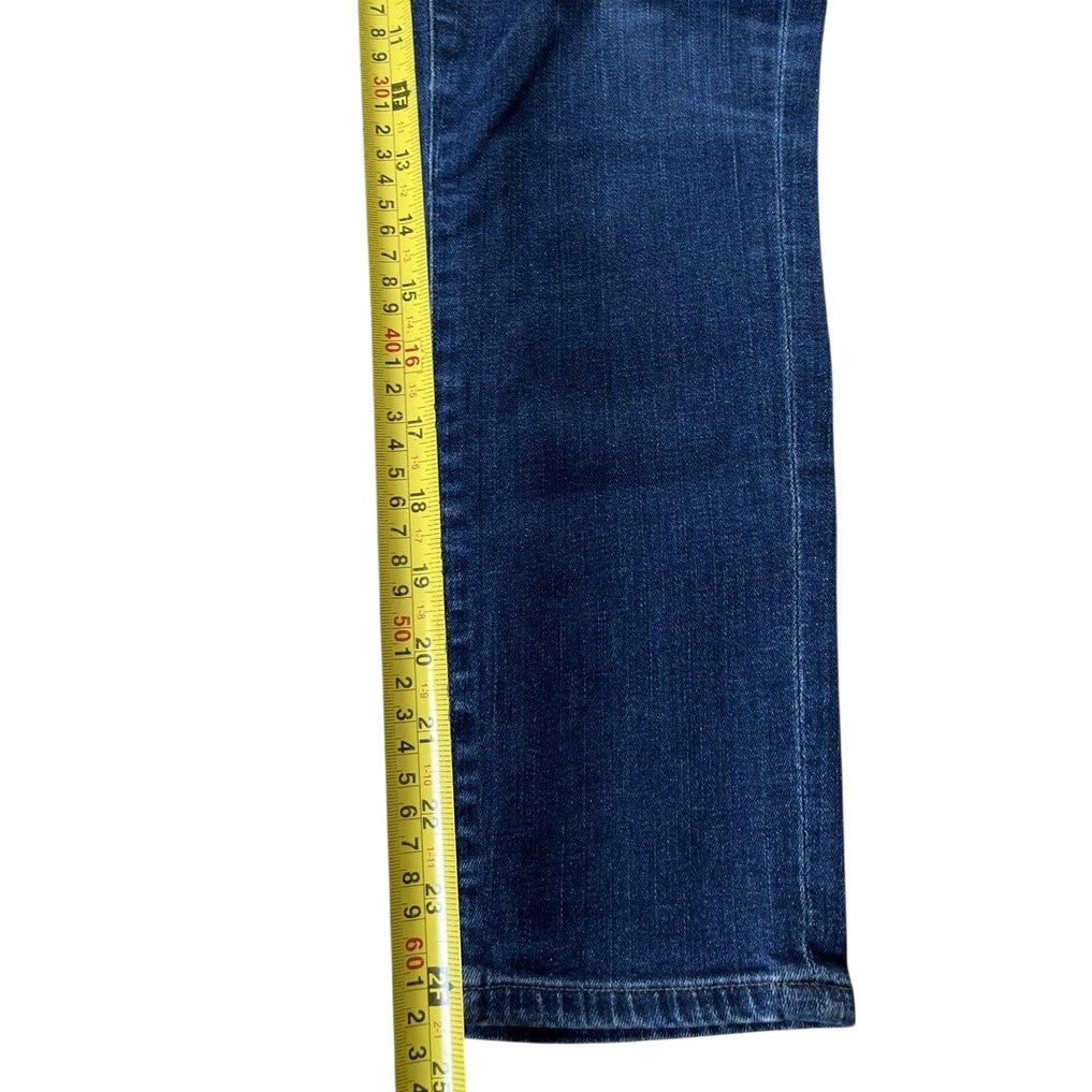 C Of H Pants Womens 28 Blue Rocket Crop Majestic Skinny Cropped Stretch