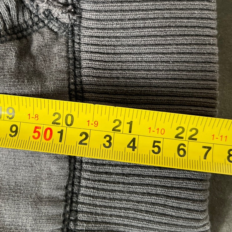 Y2K Mossimo Supply Co. Grunge Faux Fur lined Heavy Gray Hoodie Medium