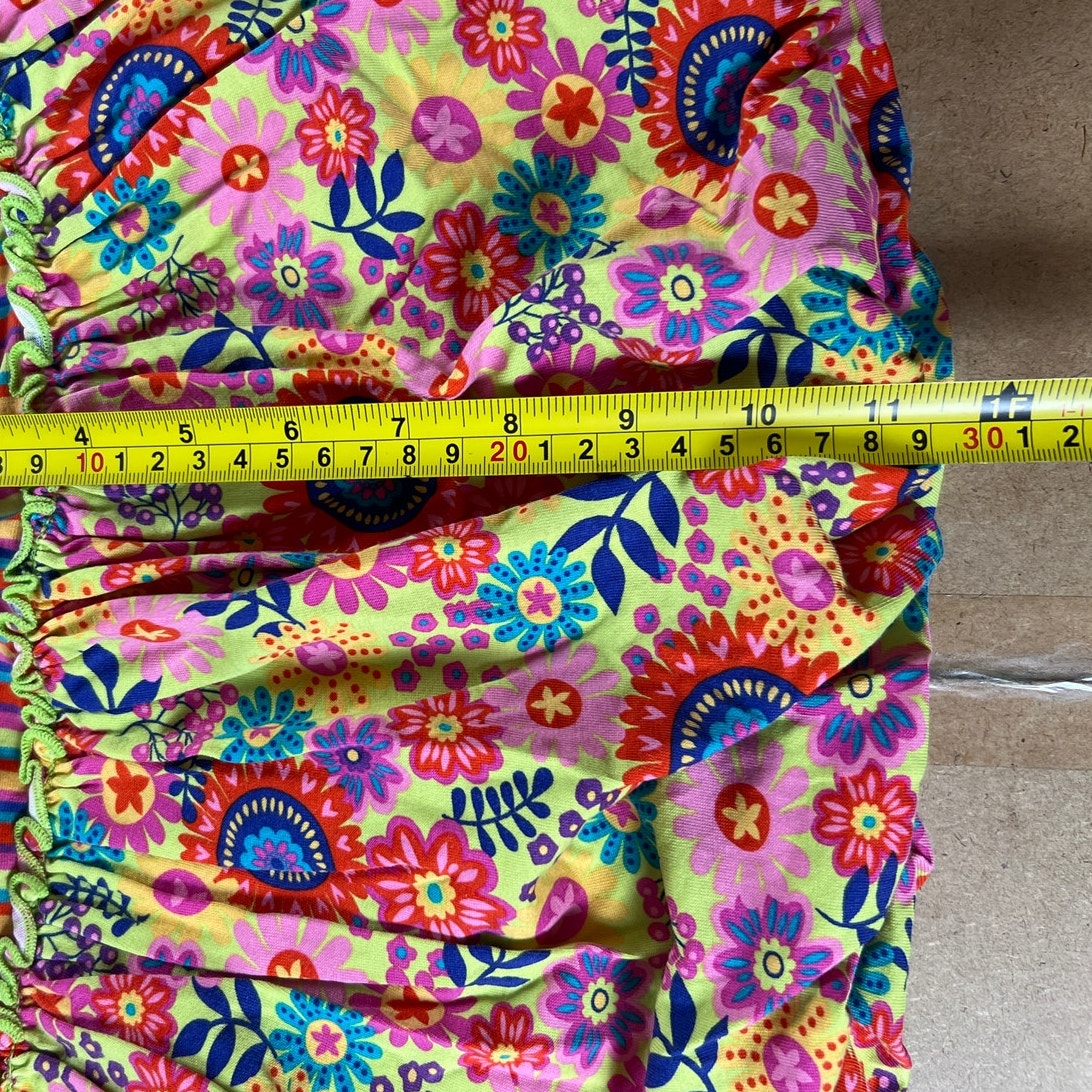 Hanna Andersson Colorful Floral/Stripes Girls Skirt Size 110 (5)