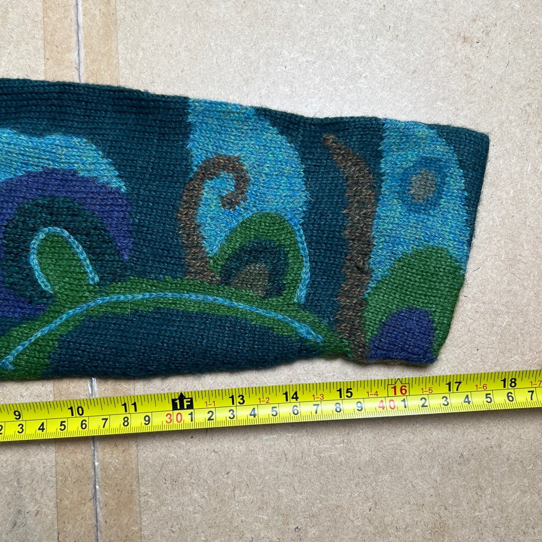 Tabask Handmade Alpaca/Wool Blend Colorful Sweater Size XL