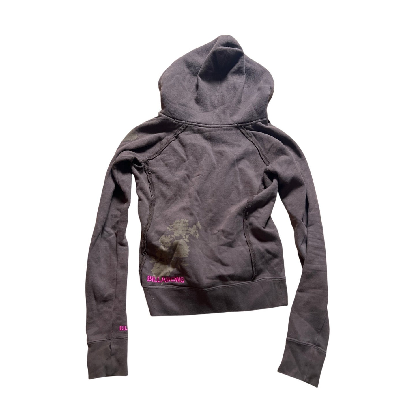 Y2K Billabong Brown Women Hooded Sweater Size XL