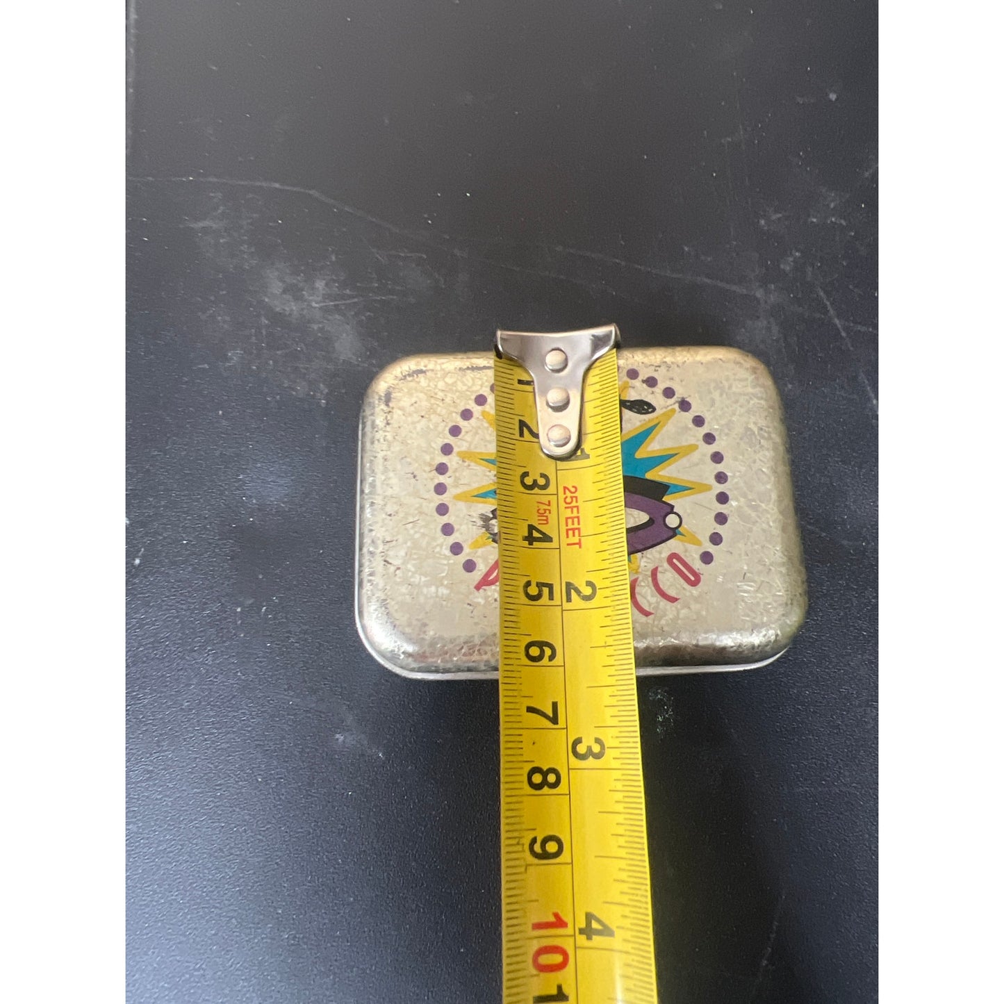 Vintage Pochacco Sanrio 1996 Container Silver Small Tin Case