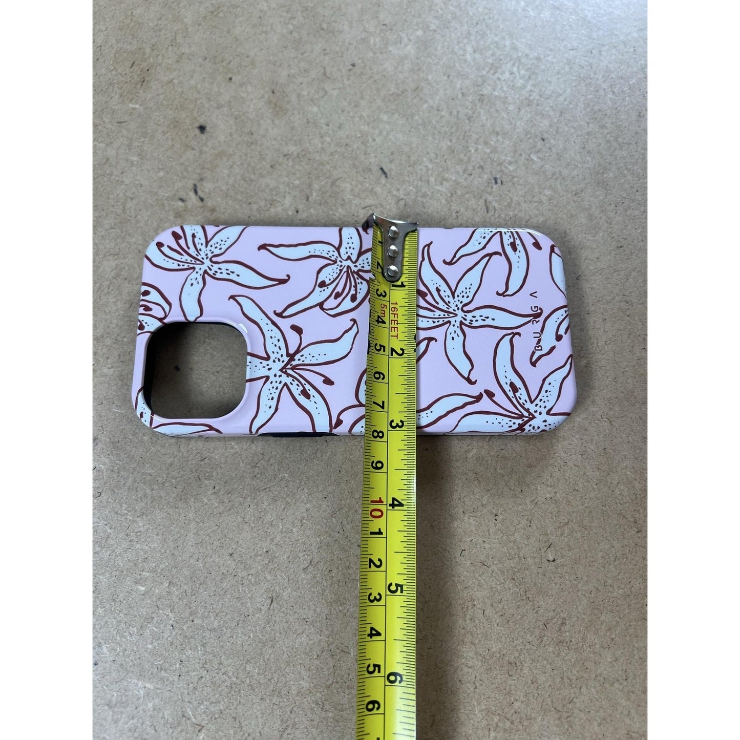 BURGA Dual-Layer Phone Case For Apple Pink Floral Polycarbonate With Pouch