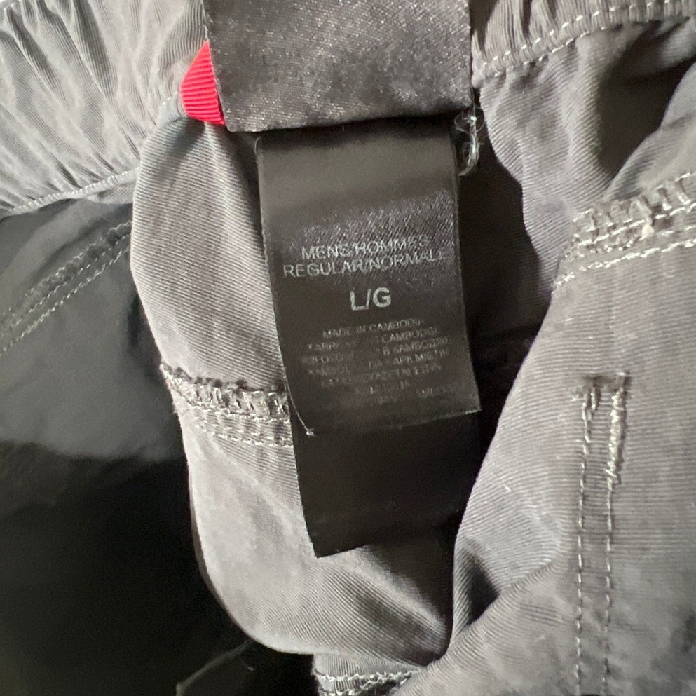 The North Face Gray Hiking Pants Large Men's Paramount Peak II Convertible Pants