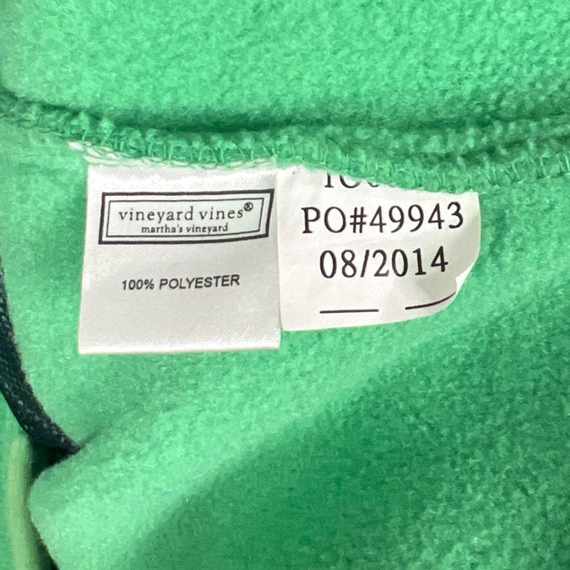 Vineyard Vines Medium Green Vest Fleece Pocketed