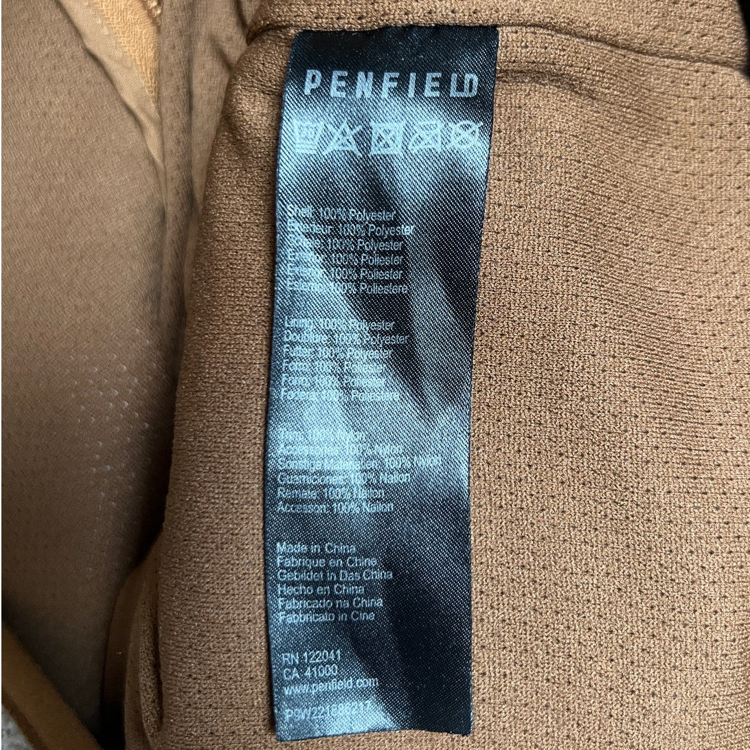 Penfield Sherpa Fleece Outerwear Vest Beige Brown Size XS Polyester