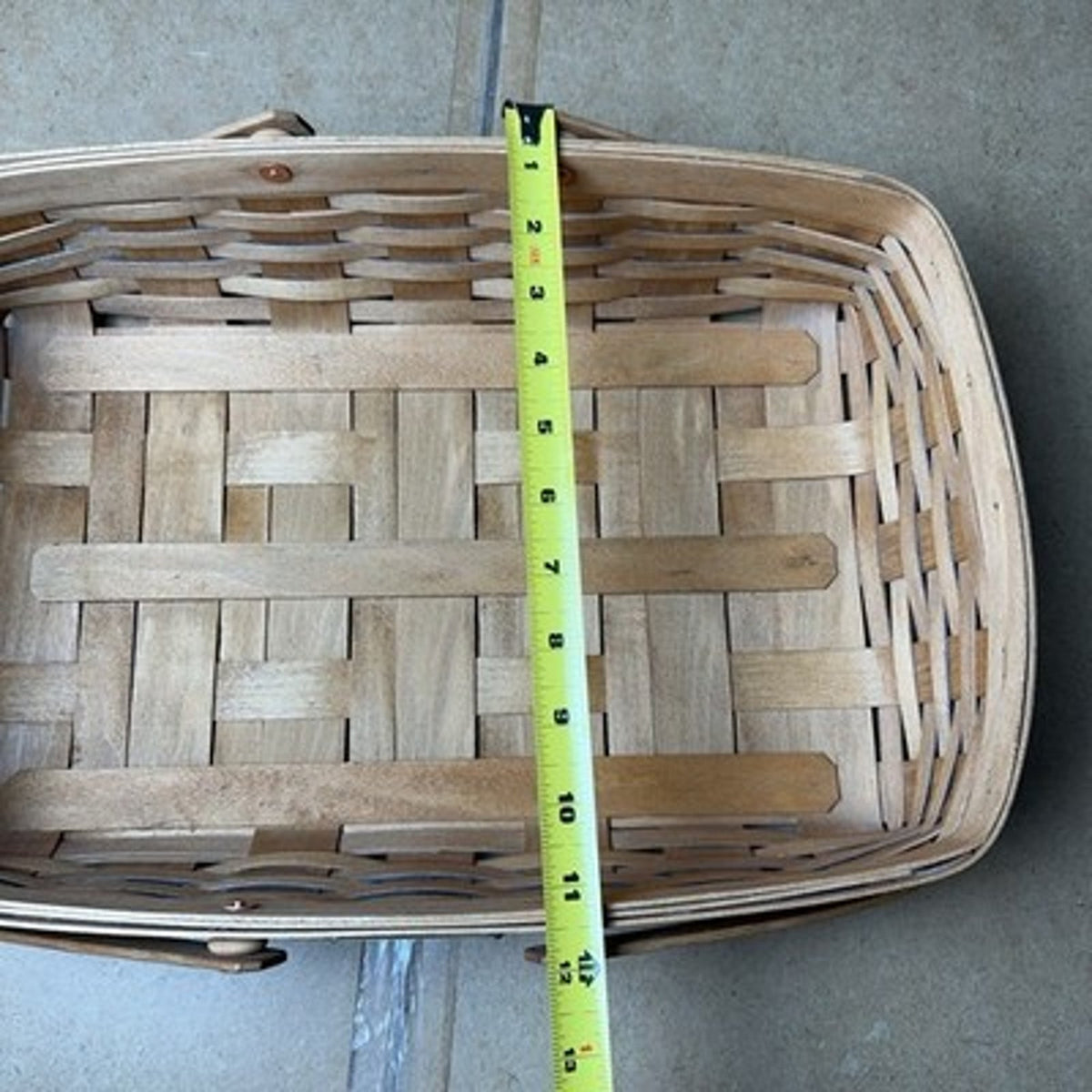Bradford Basket Company Decorative Basket Brown Medium Wood Wicker 15x10x5 In