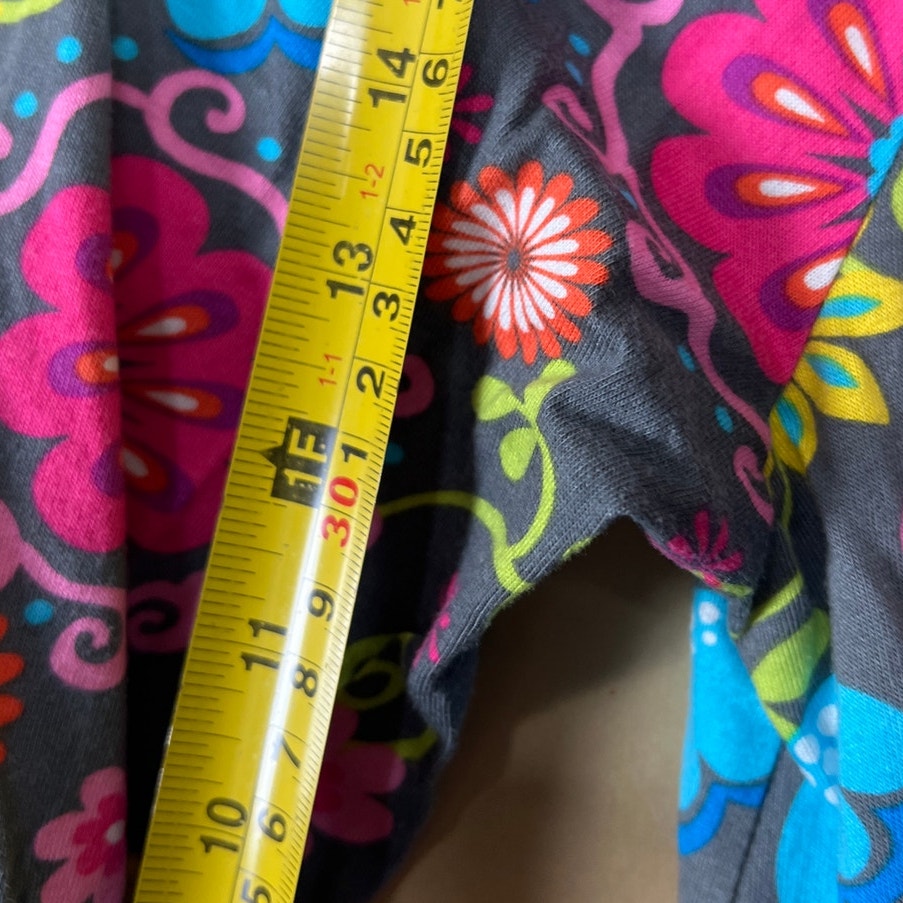 Hanna Andersson 130 Girls Bright Dress Floral Long Sleeve