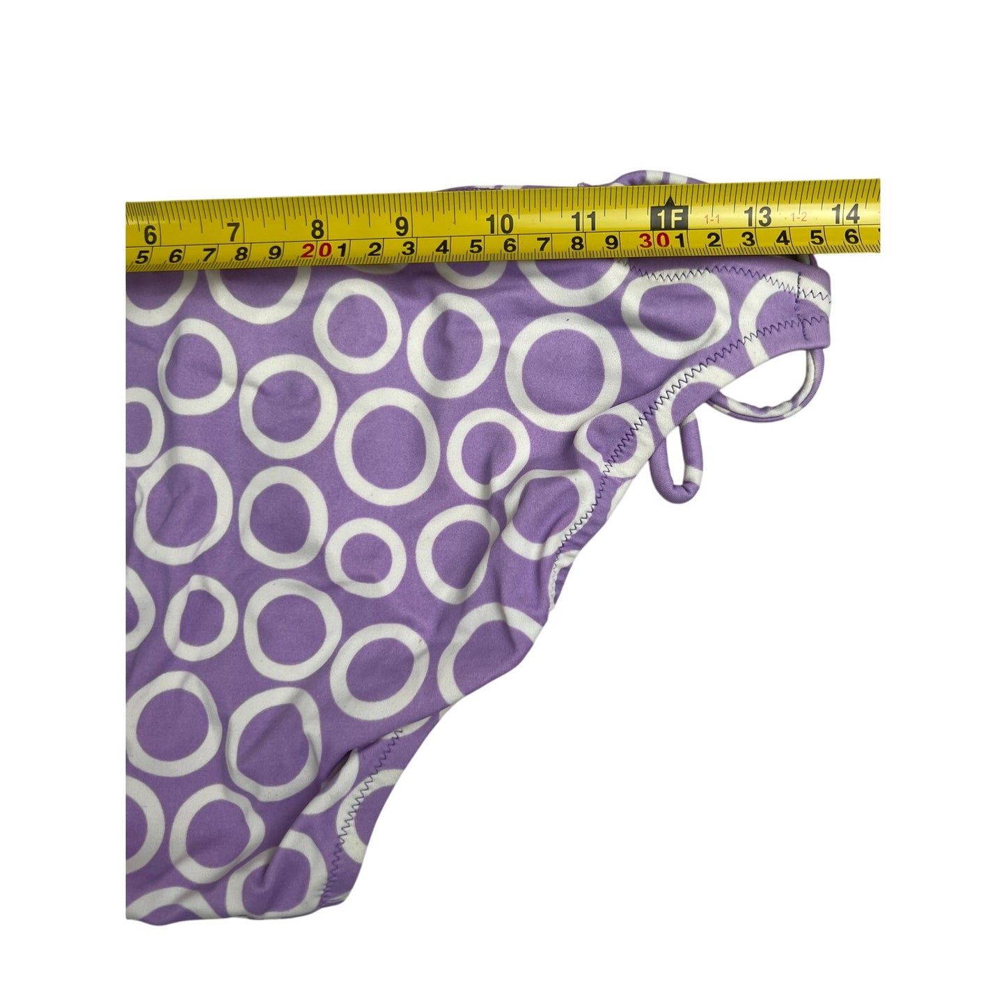 Victoria's Secret Size Medium M Lilac Purple White Circles Bikini Bottom