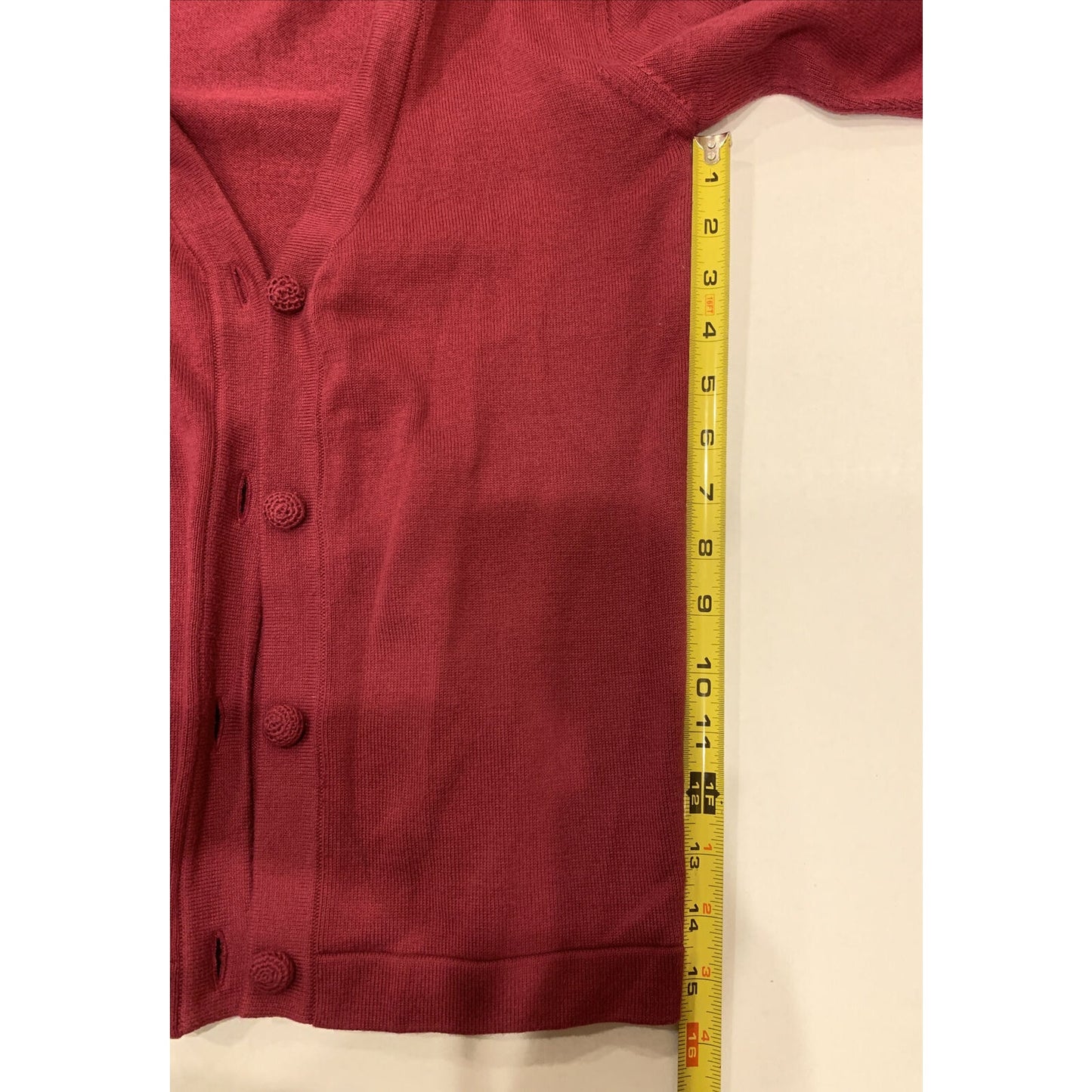 Alpaca Wawa Alpaca Blend Cardigan Sweater Red Button Up Women's Size S - EUC