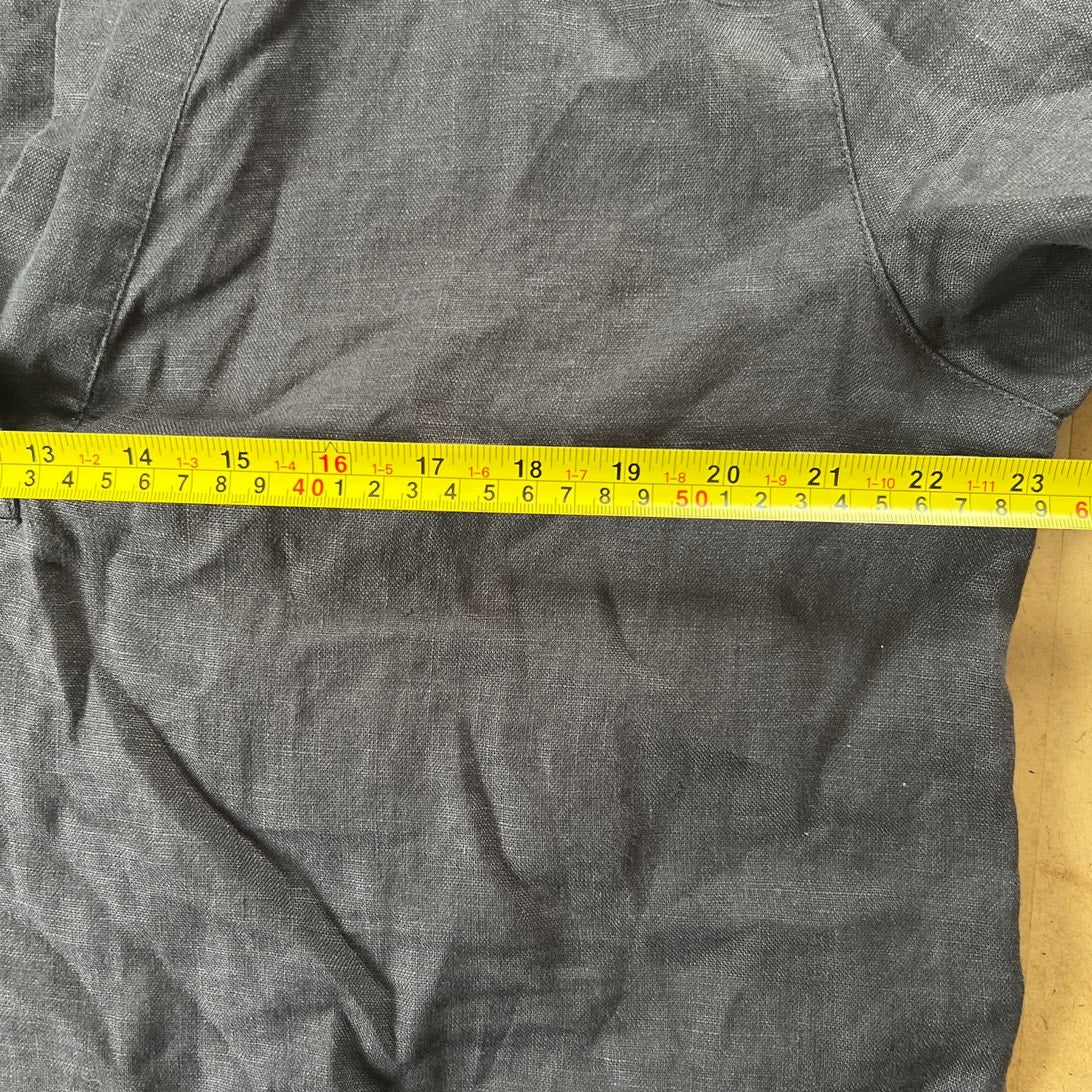 Xirena Top Womens Black Sleeve V Neck Casual Blouse Top Large