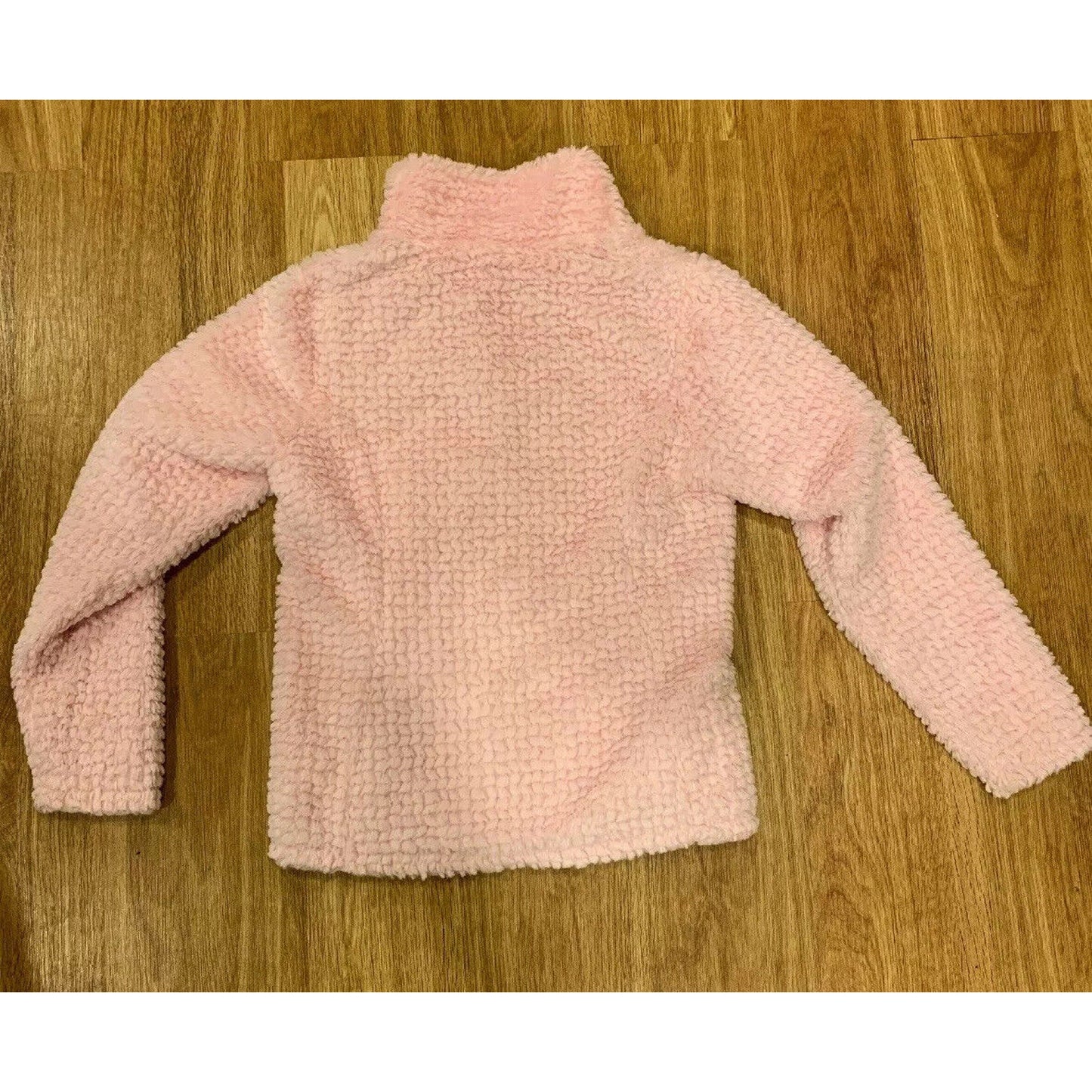 The North Face Furry Jacket Light Pink Girls Zip Up Size M 10 / 12