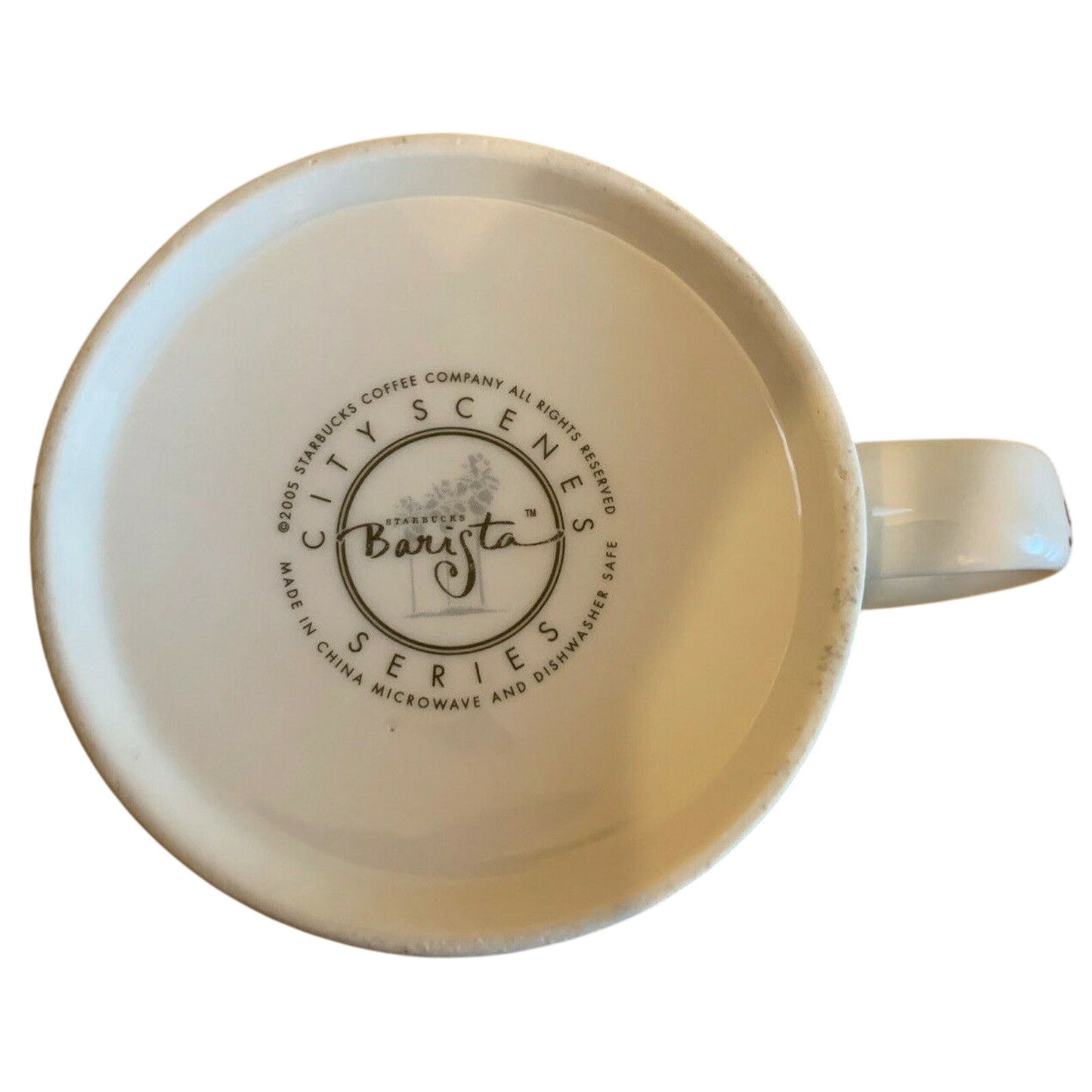 Starbucks 2005 LOS ANGELES City Scenes Barista 14oz coffee tea mug cup