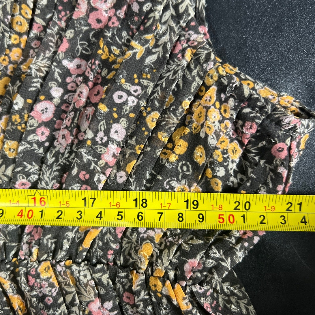 Les Serein 100% Polyester XL Renee Floral Top