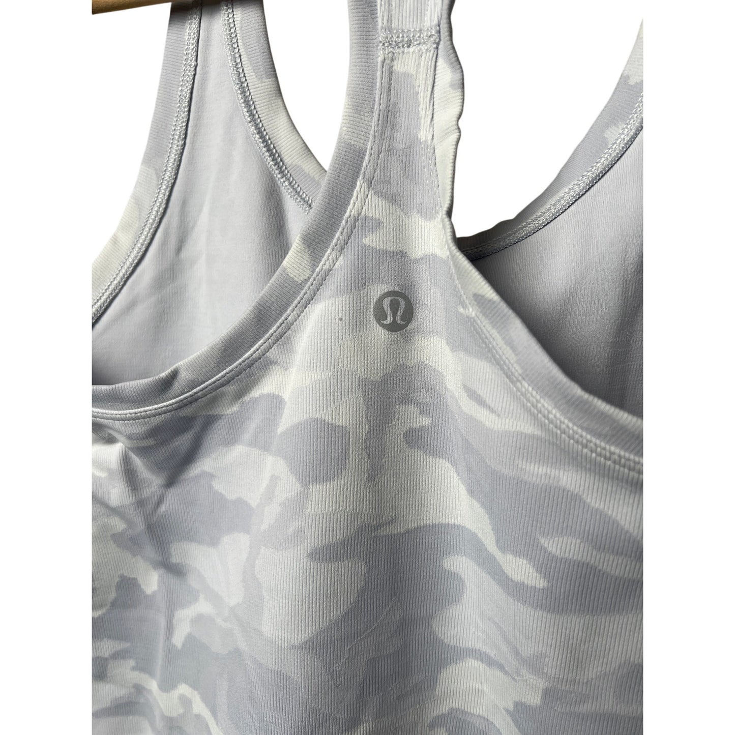 Lululemon Cool Racerback II Nulu Camo White *Dimensions In Pictures*