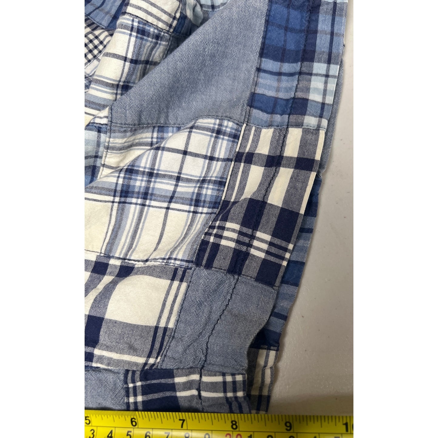 Nautica Clipper Mens Plaid Relaxed Fit Shorts Patchwork 33