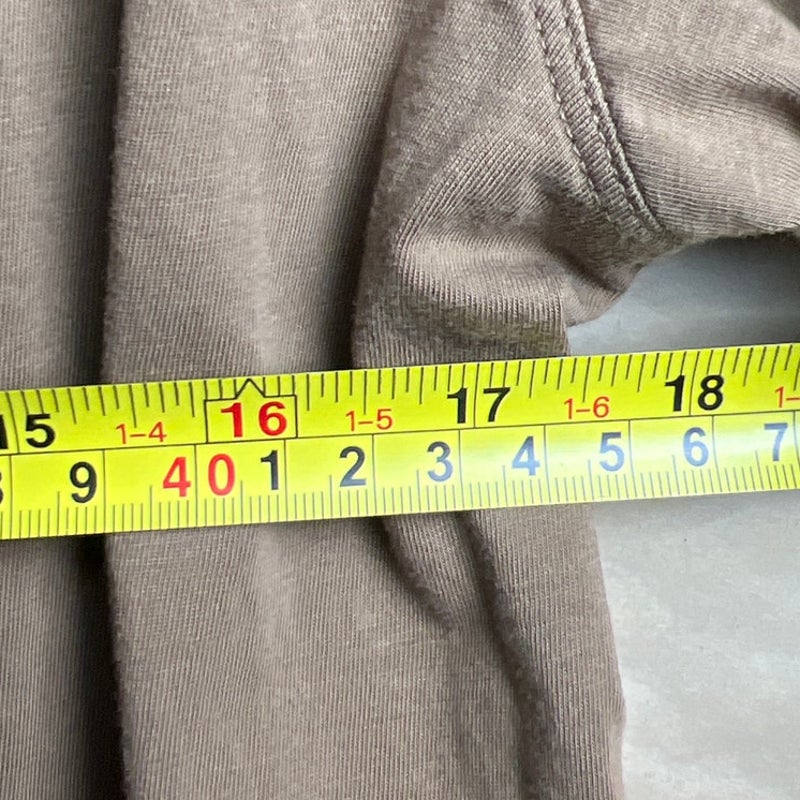 Lululemon 100% Pima Cotton Shirt Compass Size 8 Brown Earth Tone