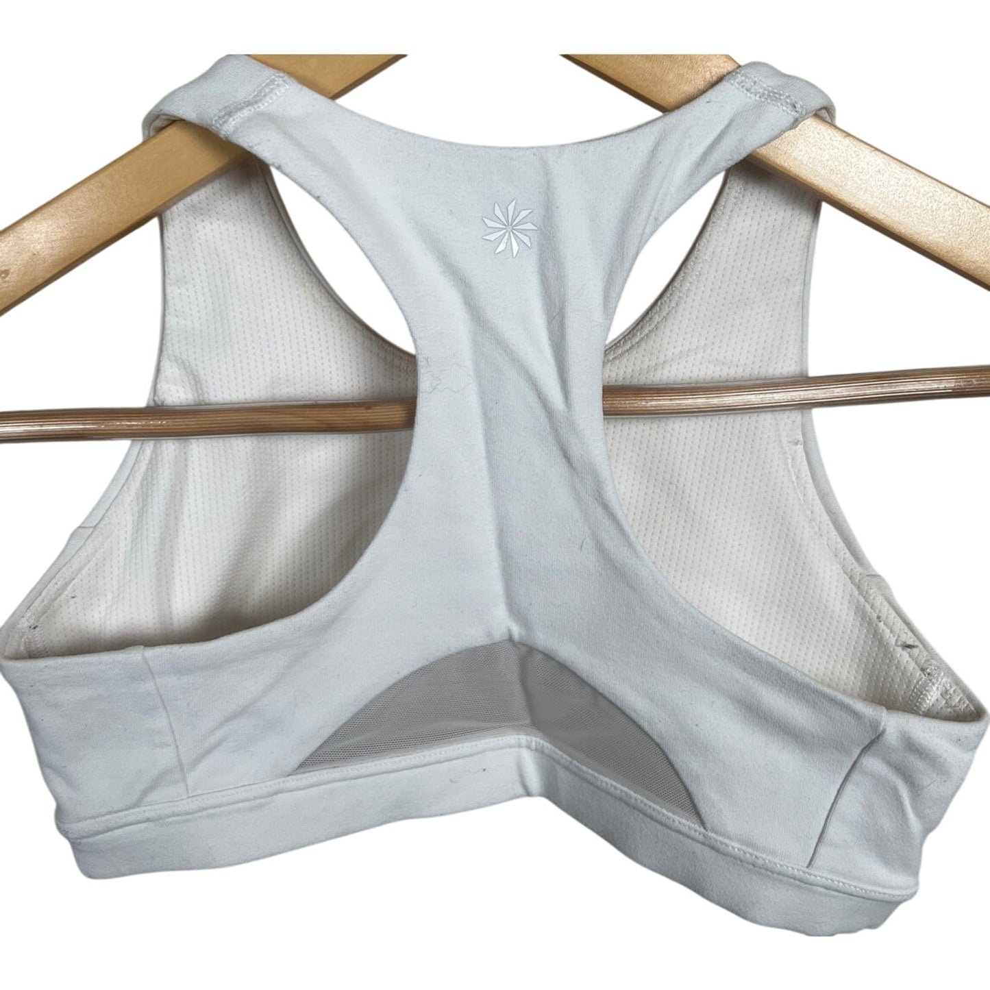 Athleta Girl M 8-10 Cloud Racerback Bra White