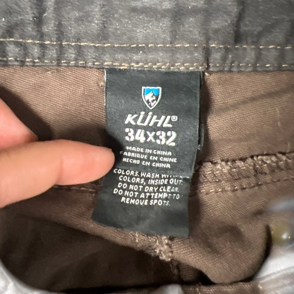 Kuhl Vintage Patina 34X32 Brown Chino Men Pants Kanvus