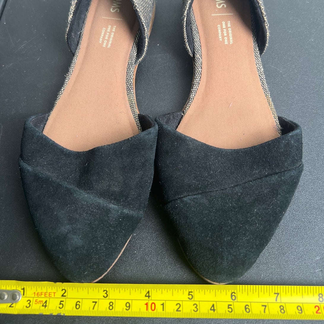 TOMS Jutti D’Orsay Women Pointed Toe Flats Size 9