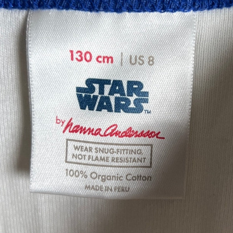 Hanna Andersson Star Wars Glow in the dark US 8 Pajama Shirt