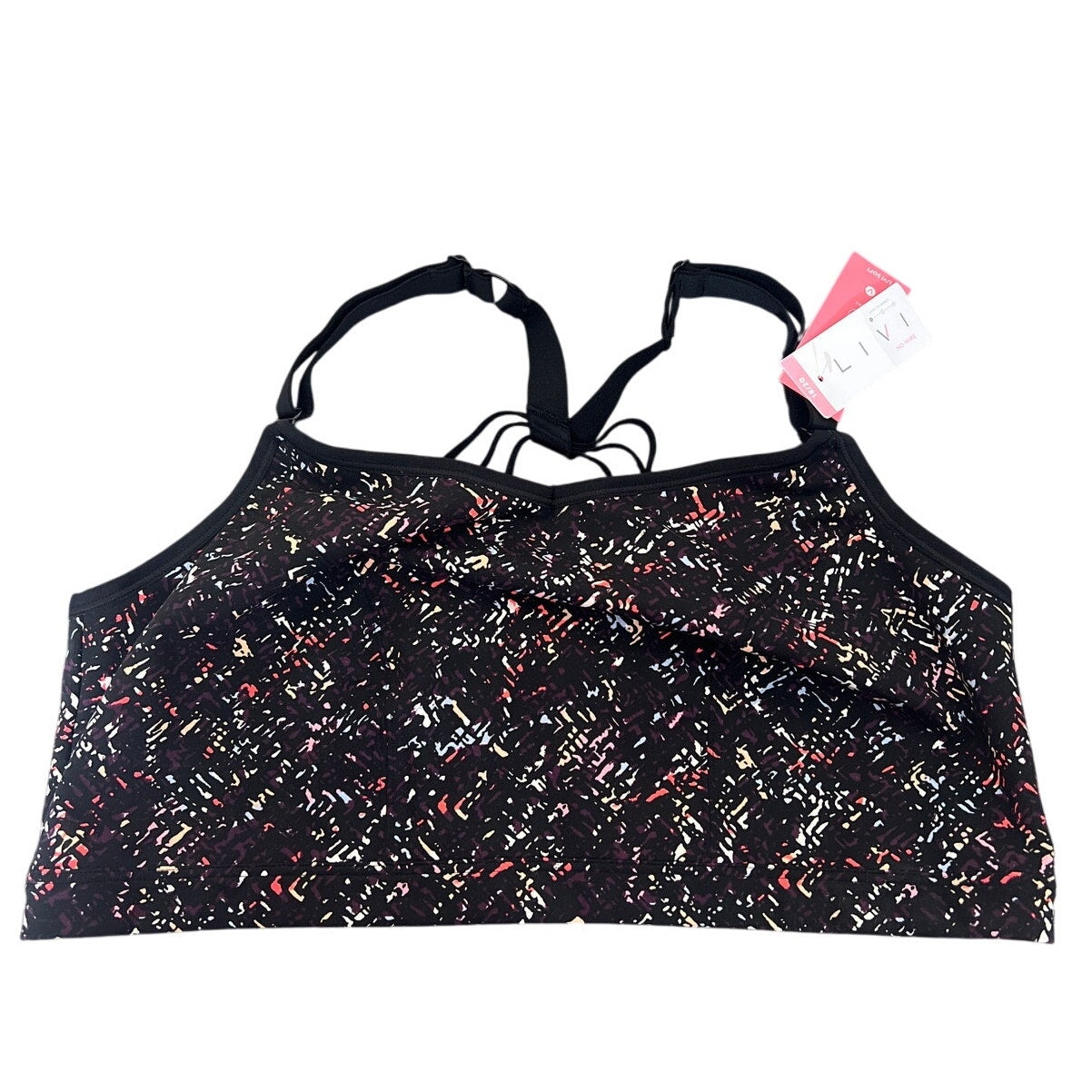 Livi Active Non Molded No Wire Multicolored Sports Bra Women's size 18/20