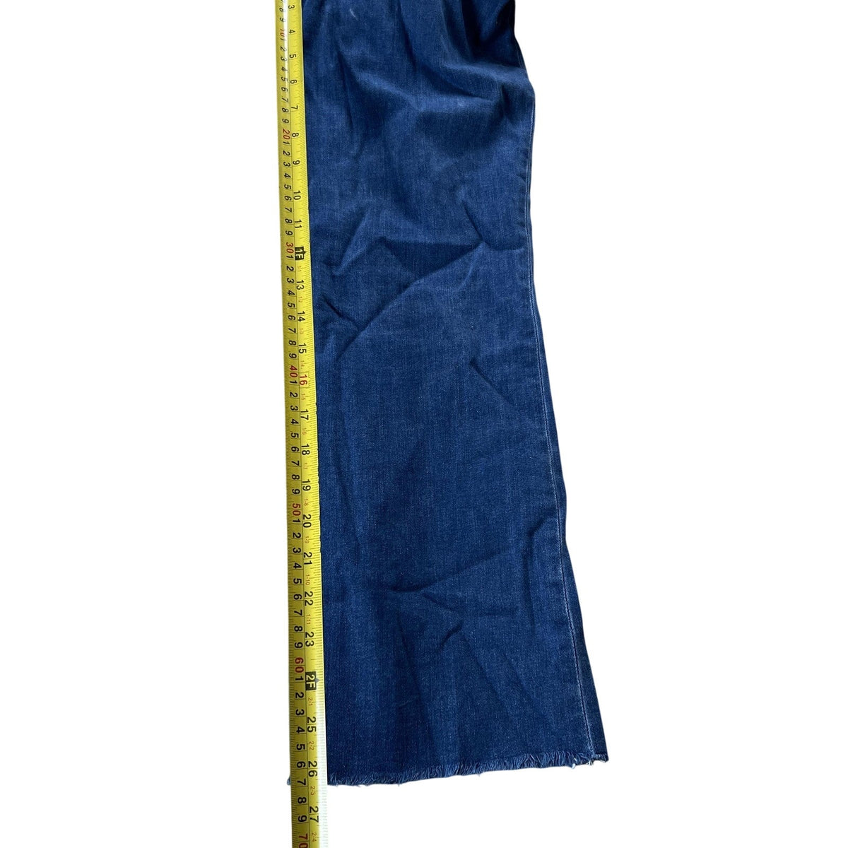 Madewell Jeans Womens 30 Blue Medium Wash Cali Demi-Boot Raw Hem Button Fly