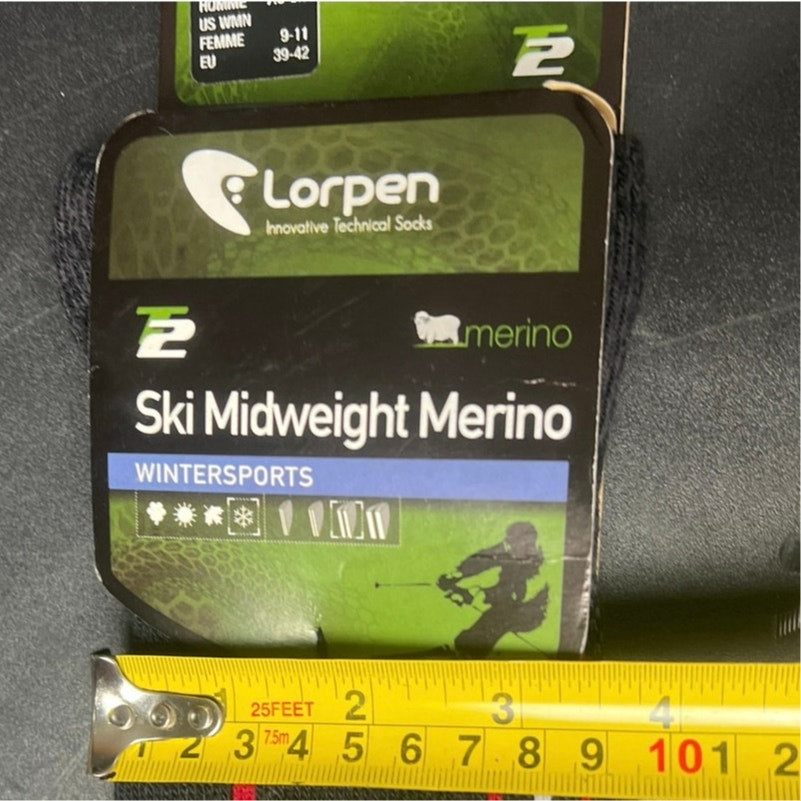 Lorpen Ski Midweight Merino Wintersport Size Medium NWT T2 Women’s Size 9-11