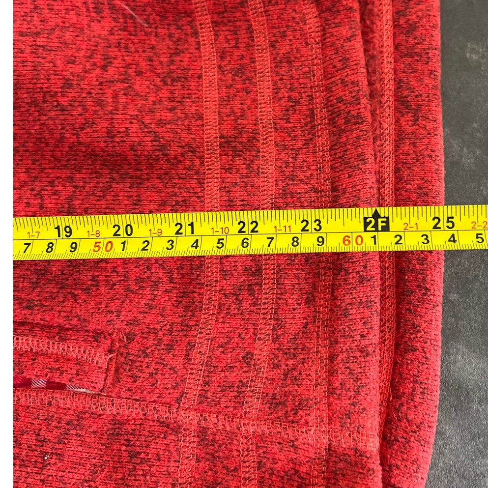 The North Face Womens Red Vest 100% Polyester Heathered Crescent Large