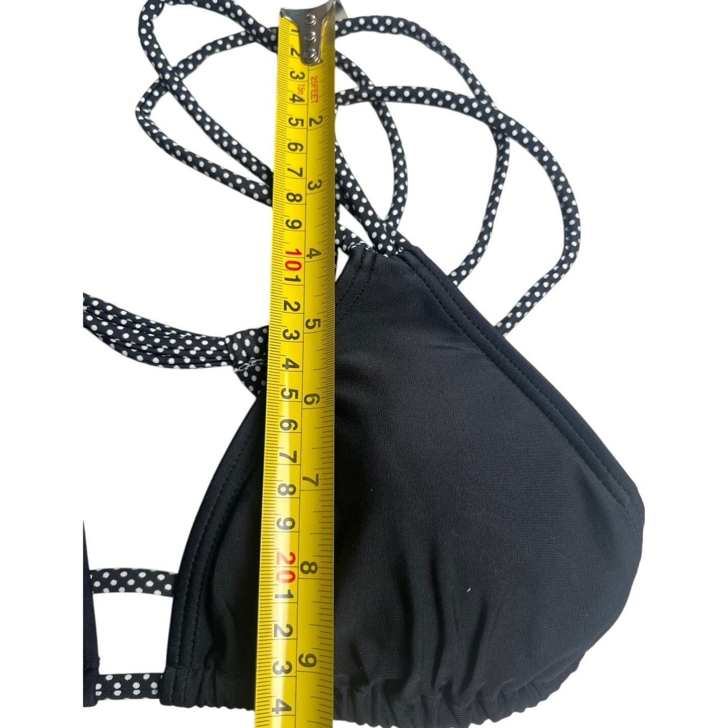 Damsel Shoulder Strap Black Swim Bikini Top Medium M