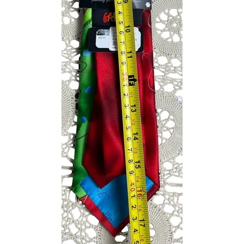 NWT Jerry Garcia Mens Designer Fashion Party Holiday Tie Colorful Red Green Blue