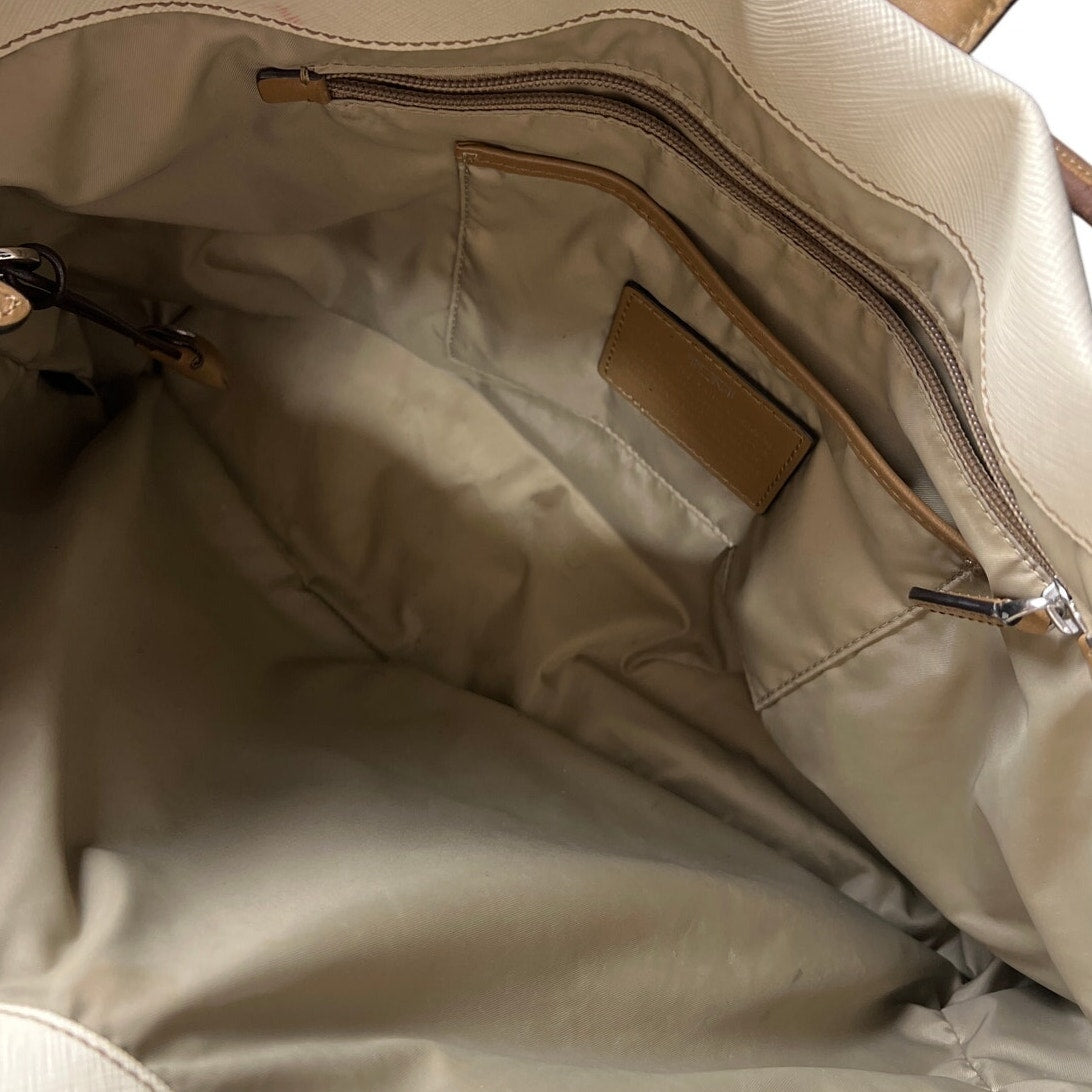 Tumi Tan 73105SN Turin Shopper Tote Leather Purse
