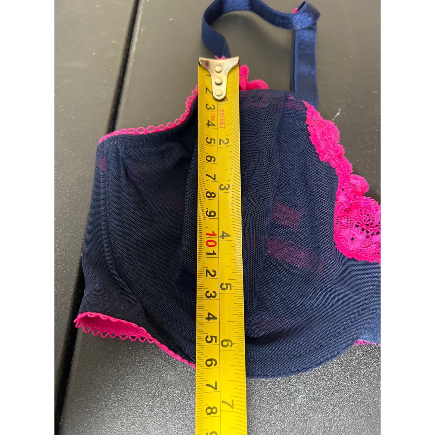 Victoria Secret Tease 36DD Pink & Blue Lace Bra Underwire