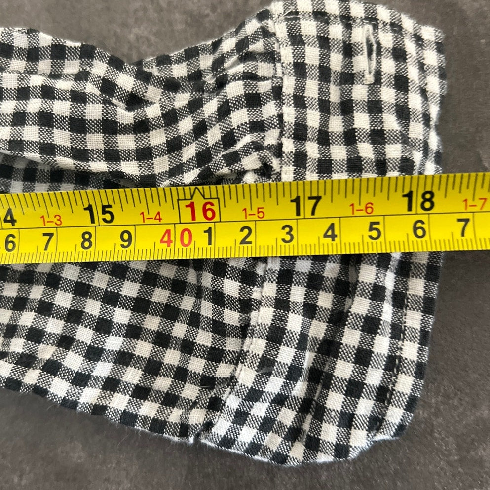 J. Jill Large Plaid Button Down Love Linen Gingham