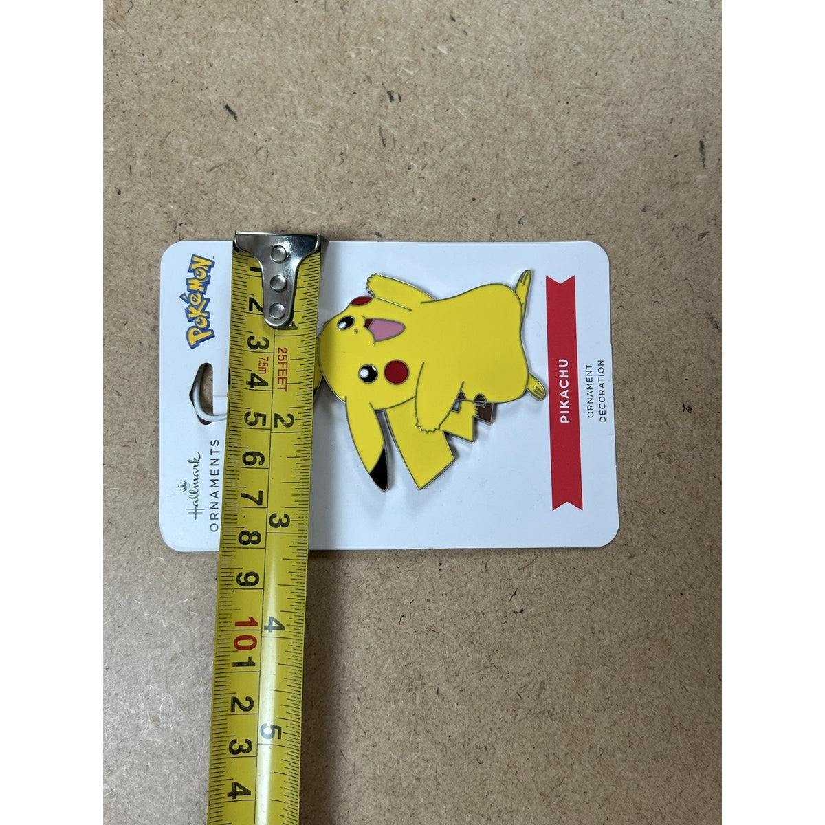 Hallmark Pokemon Pikachu Ornament Yellow Single Dangle Christmas Collectible