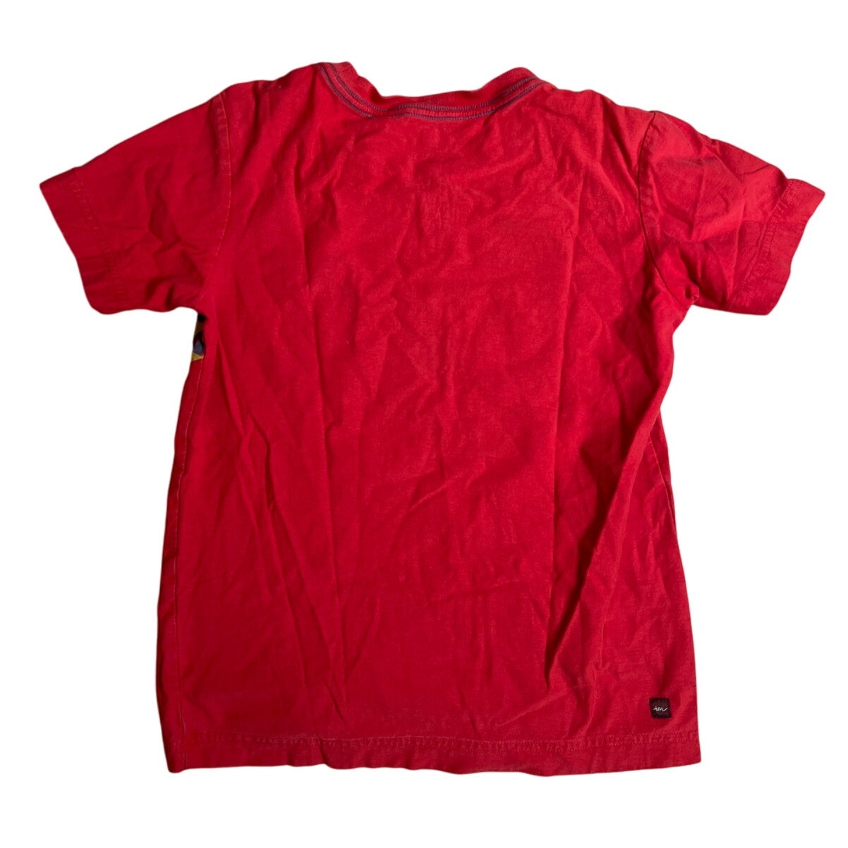 Tea Red Mosaic Leopard Giclee Print Kid Size 6 (small hole)