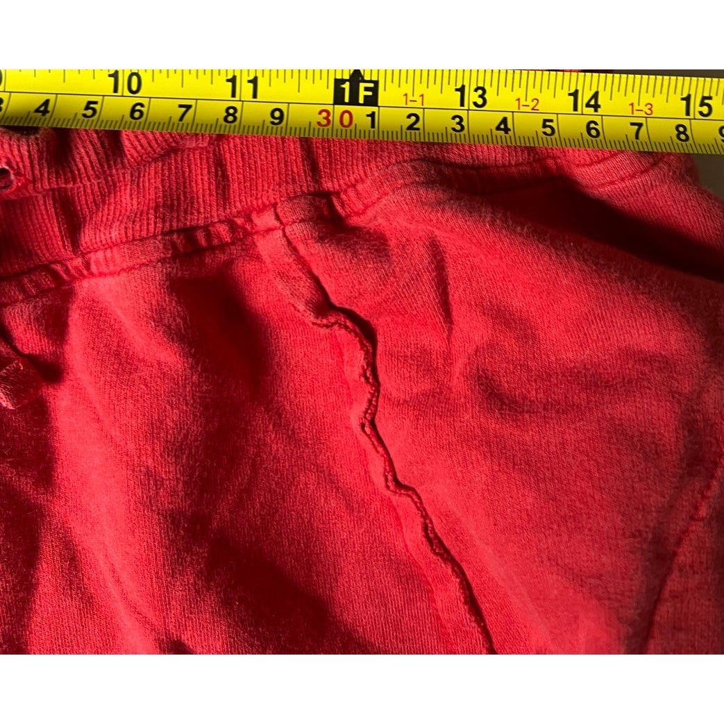 Y2K Tribal Red Flair Wide Baggy Pants Size Medium M