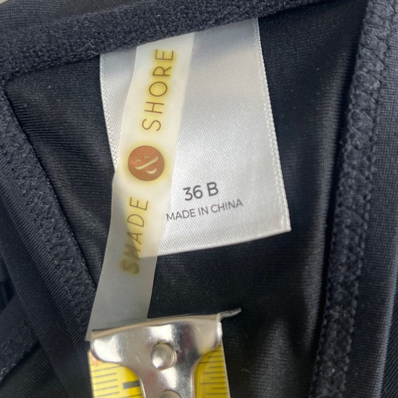 Shade Shore Black Bikini Top Swimwear 36B