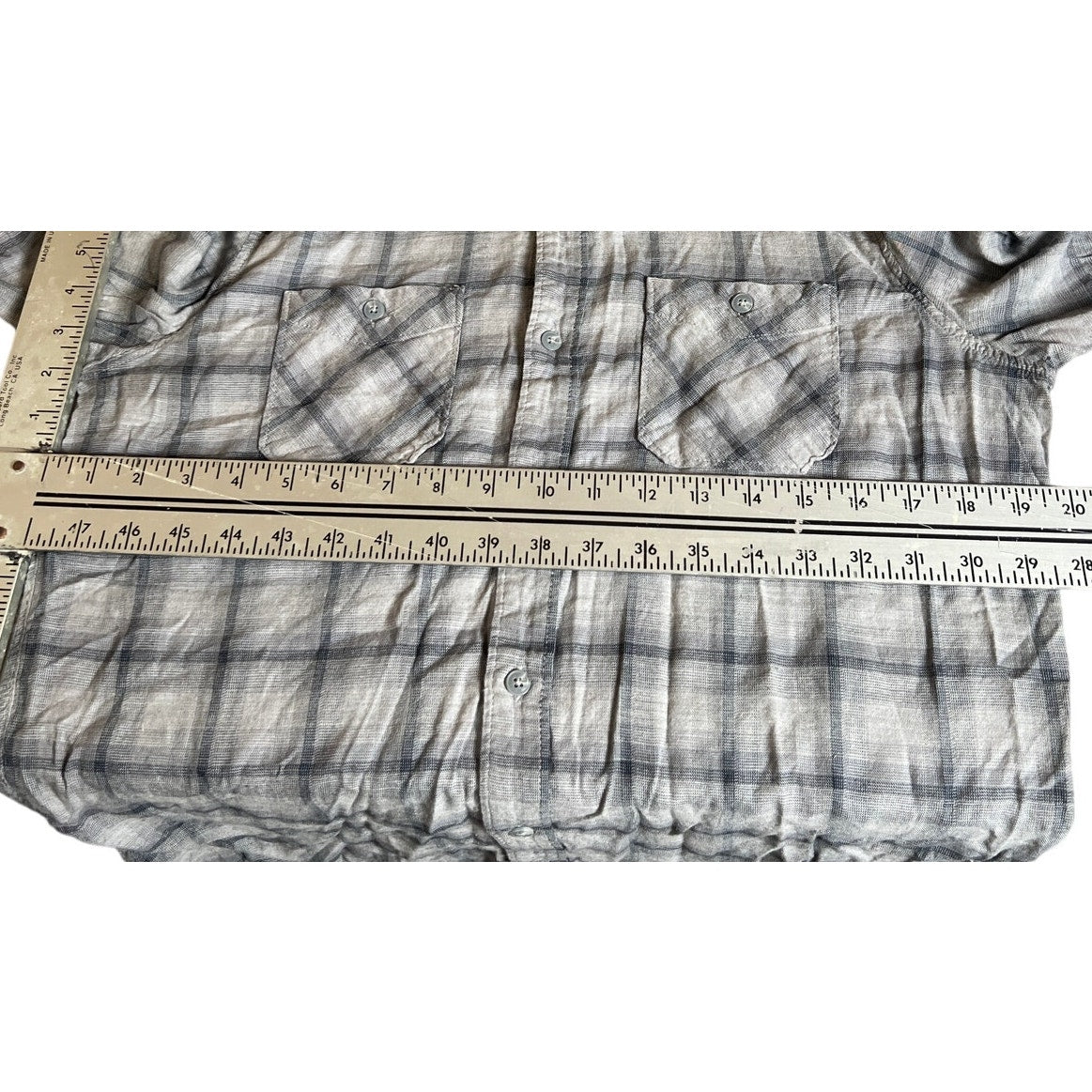 Travis Mathew Men's Plaid Flannel Button Down Long Sleeve Size M