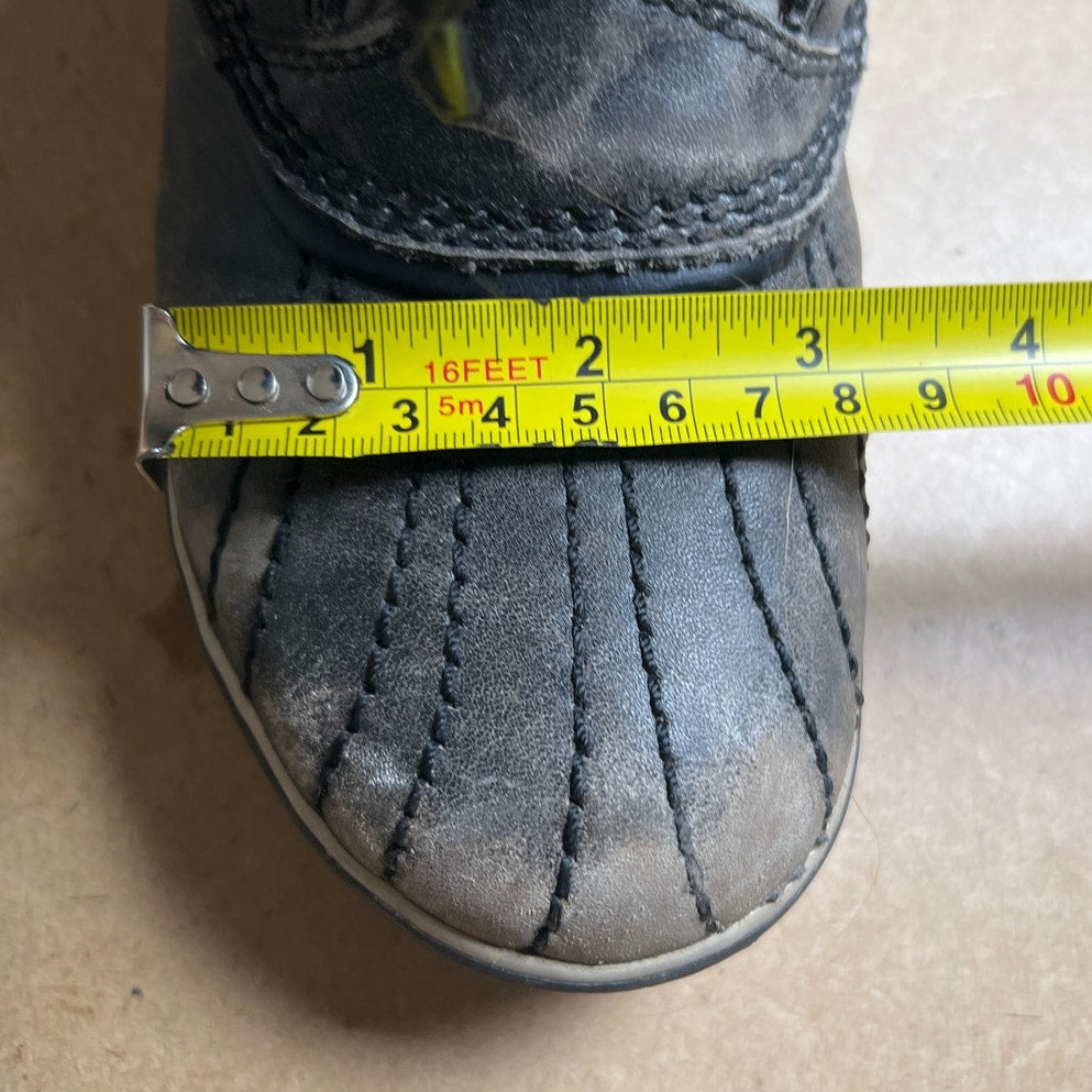 Sorel Womens Size 6 Tofino Gray Lace Up Waterproof Winter Snow Boots