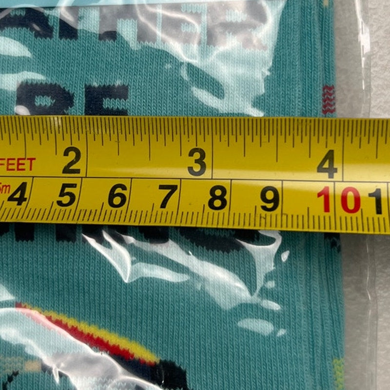 Lavley One Size Fits Most NWT Blue Socks That Speak From The Sole
