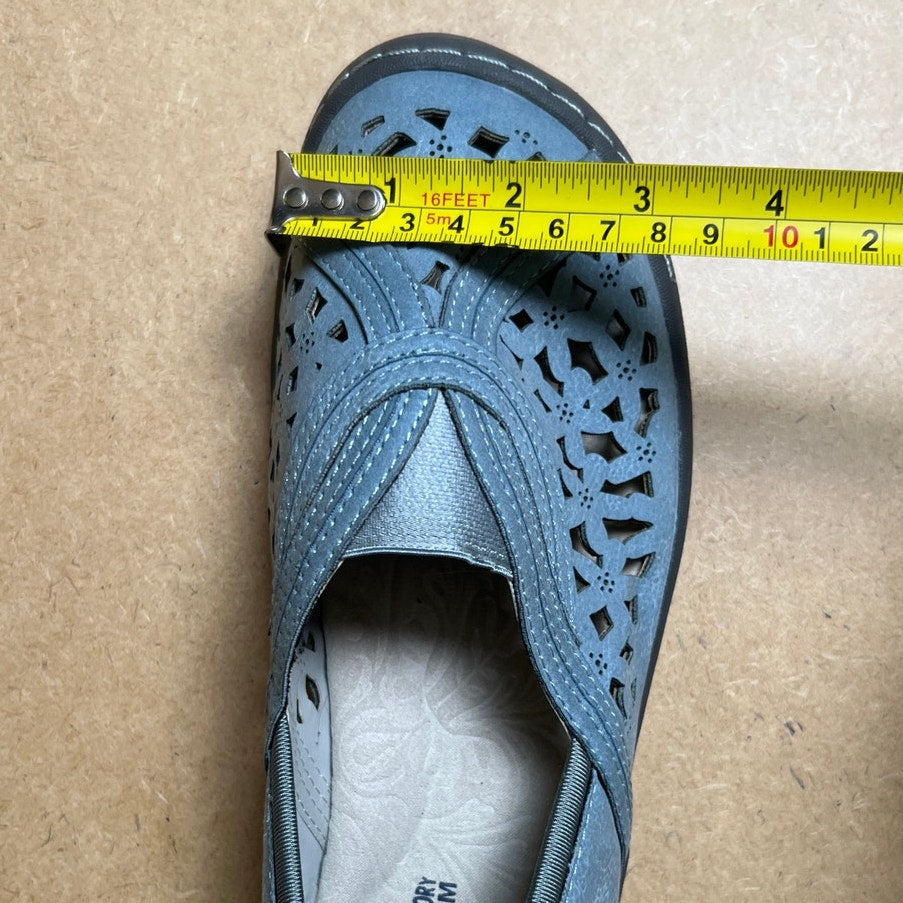 JBU by Jambu light denim blue Pecan All Terra Traction Slip-On Flat Size W 8.5