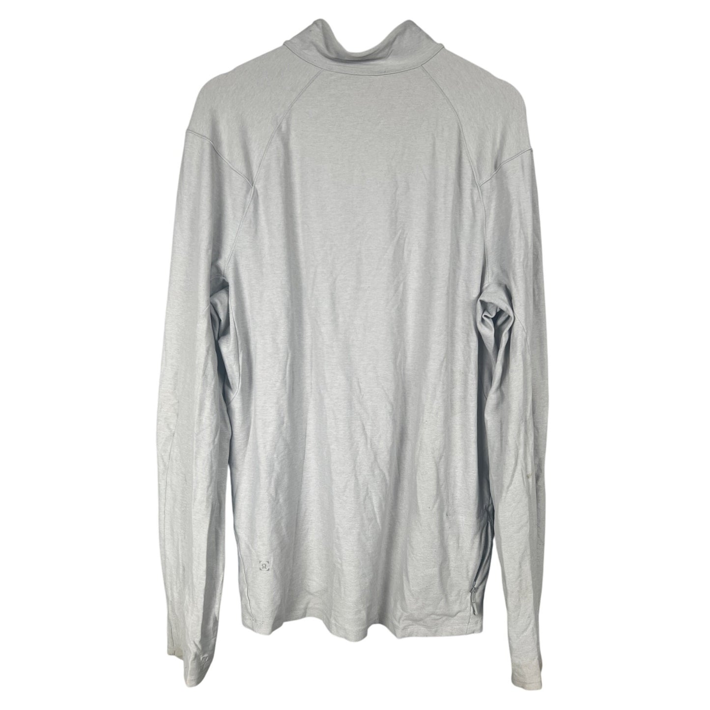 Lululemon Size Large Long Sleeve Pullover 1/4 Zip Gray Men's Surge Warm