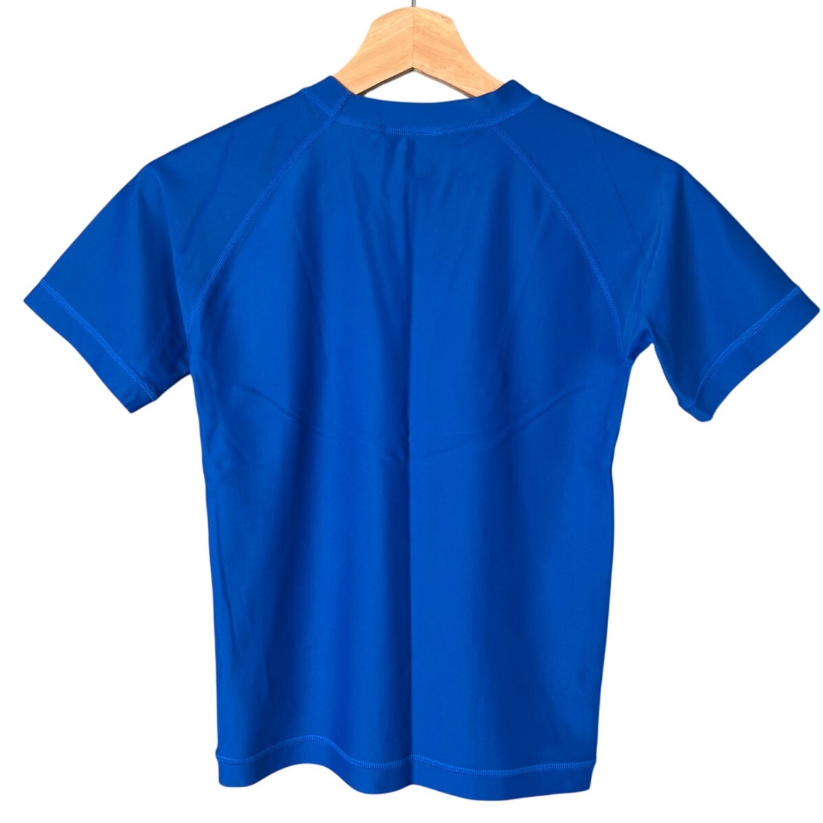 Hanna Andersson Short Sleeve Rash Guard Size 8 Plunge Blue Summer UV Protection