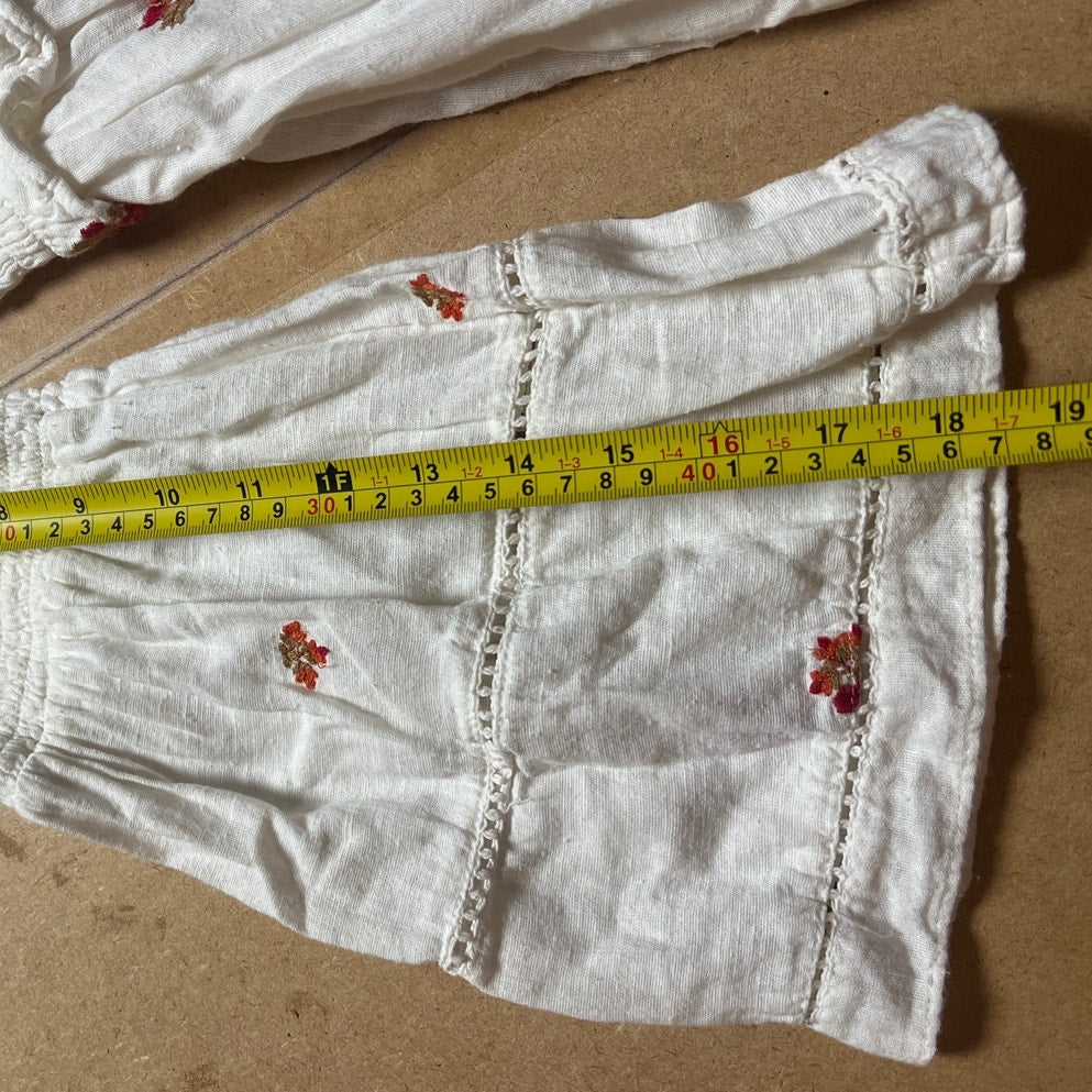 Free People Counting Daisies Embroidered Off The Shoulder Floral Dress Size XS